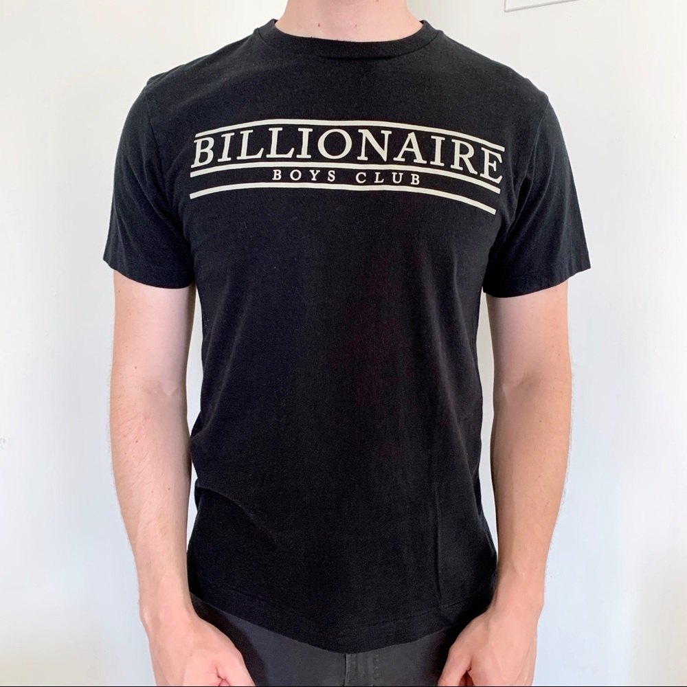 Billionaire Boys Club graphic black T-shirt short sleeve streetwear luxury NYC L